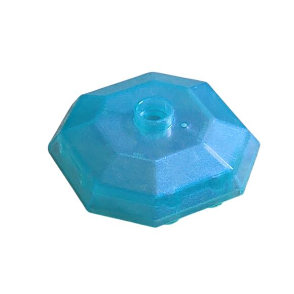 LEGO Octagonal Rock Lower‎ Part Satin Trans Light Blue Opalescence 80337 6376542 - Picture 1 of 2